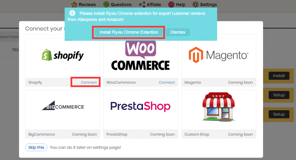 Shopify开店-Review评价插件Ryviu安装使用教程